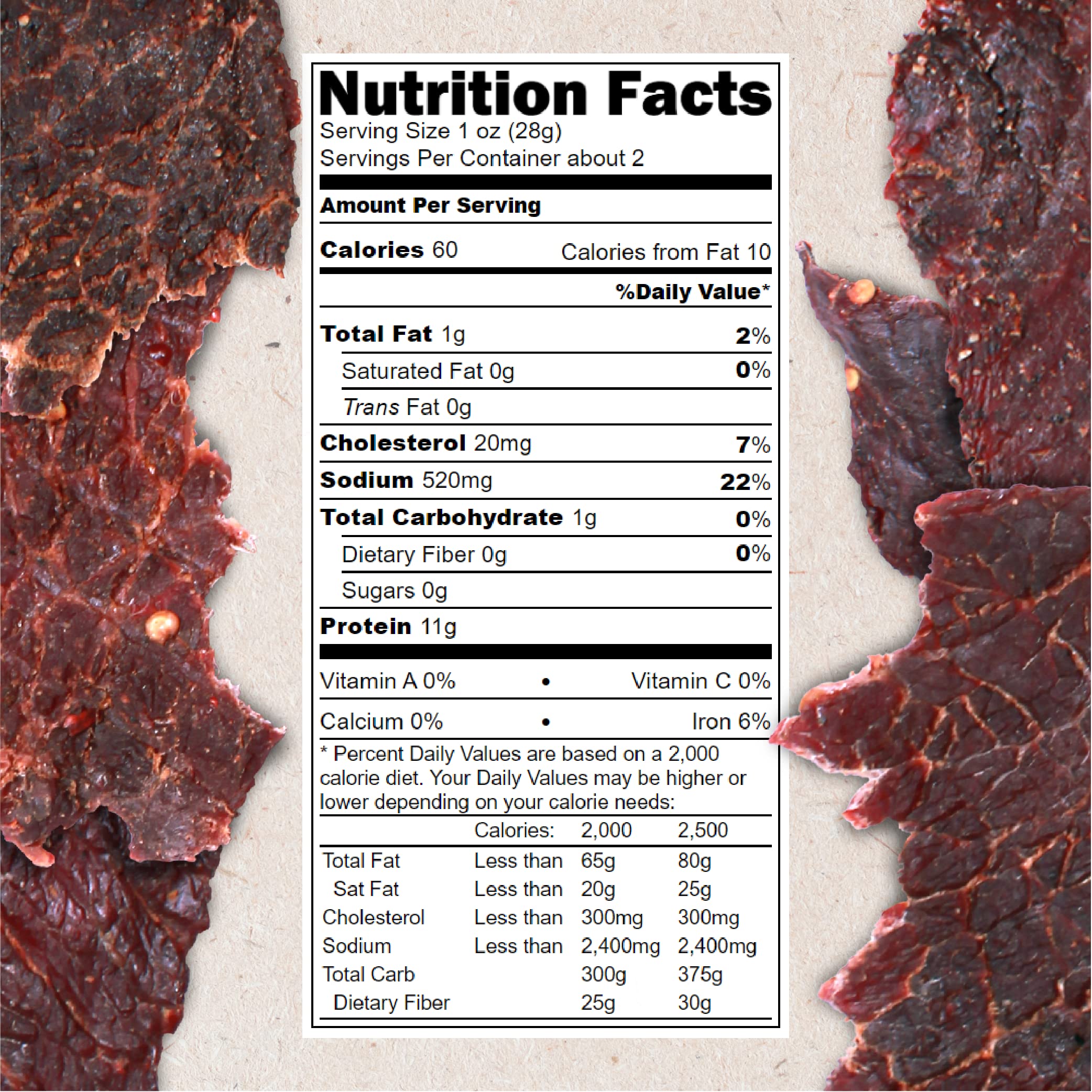 Hardtimes open bag revealing sliced beef jerky pieces ready to eat for protein boost