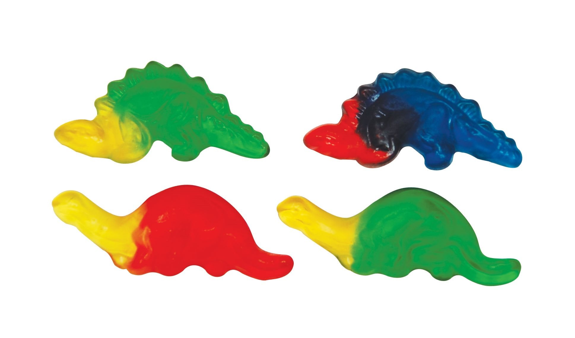 HARIBO dinosaur gummies held in hand showing bag size and portion convenience