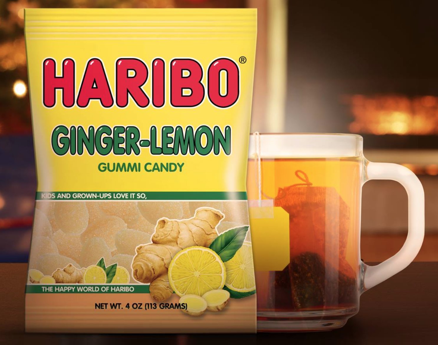 HARIBO gummies served on dish for dessert garnish inspiration