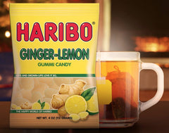HARIBO gummies served on dish for dessert garnish inspiration