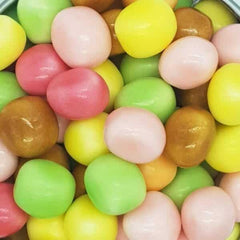 Haribo MAOAM Pinballs close-up of candy texture and colorful mix