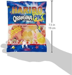 Haribo bottle beside ruler showing 250g size, helps shoppers understand scale