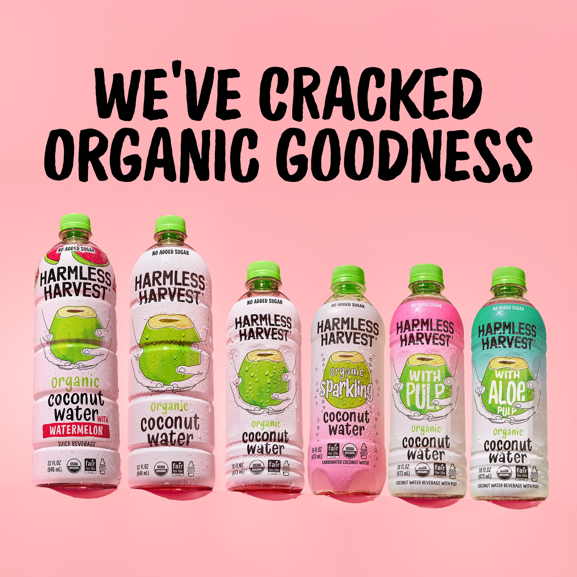 Harmless Harvest mixed into smoothie to show versatile use and natural flavor boost