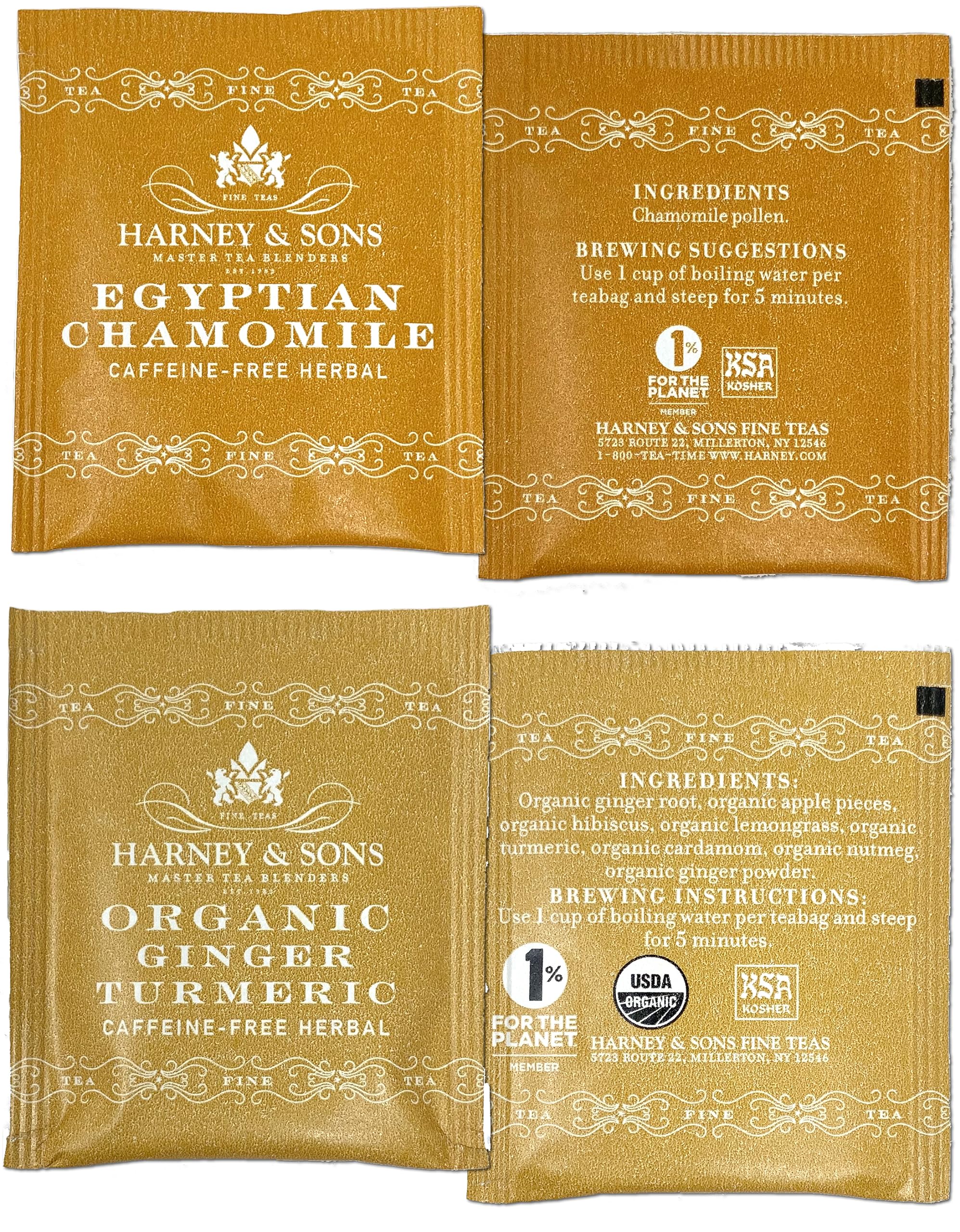 Harney & Sons brewed cup in a cozy setting showing rich color