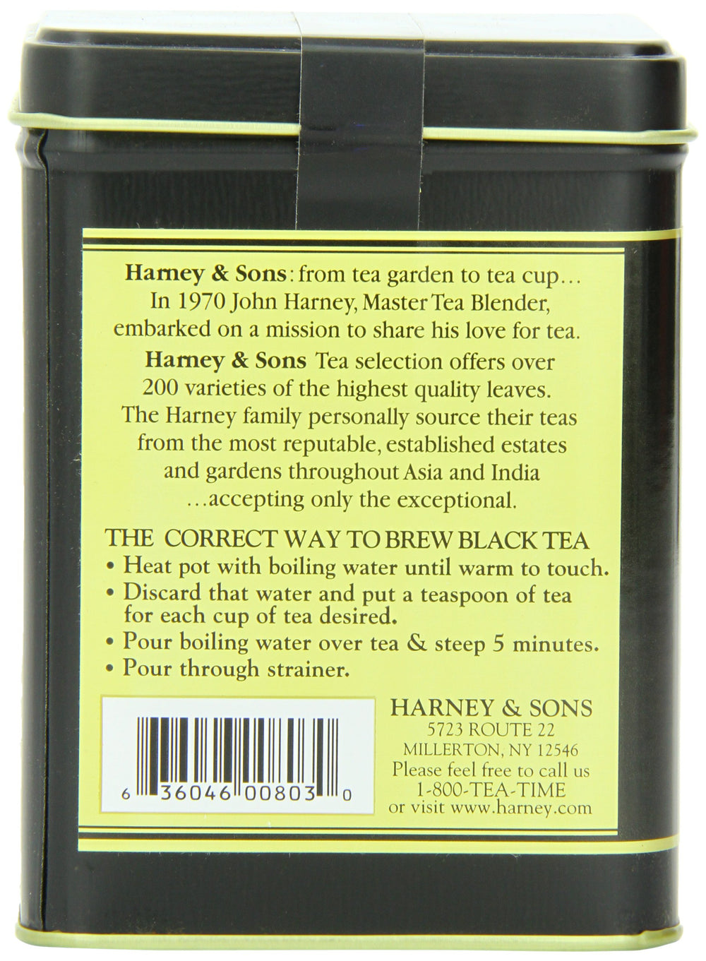Harney & Sons brewed Darjeeling in cup showcasing light golden color and floral fragrance