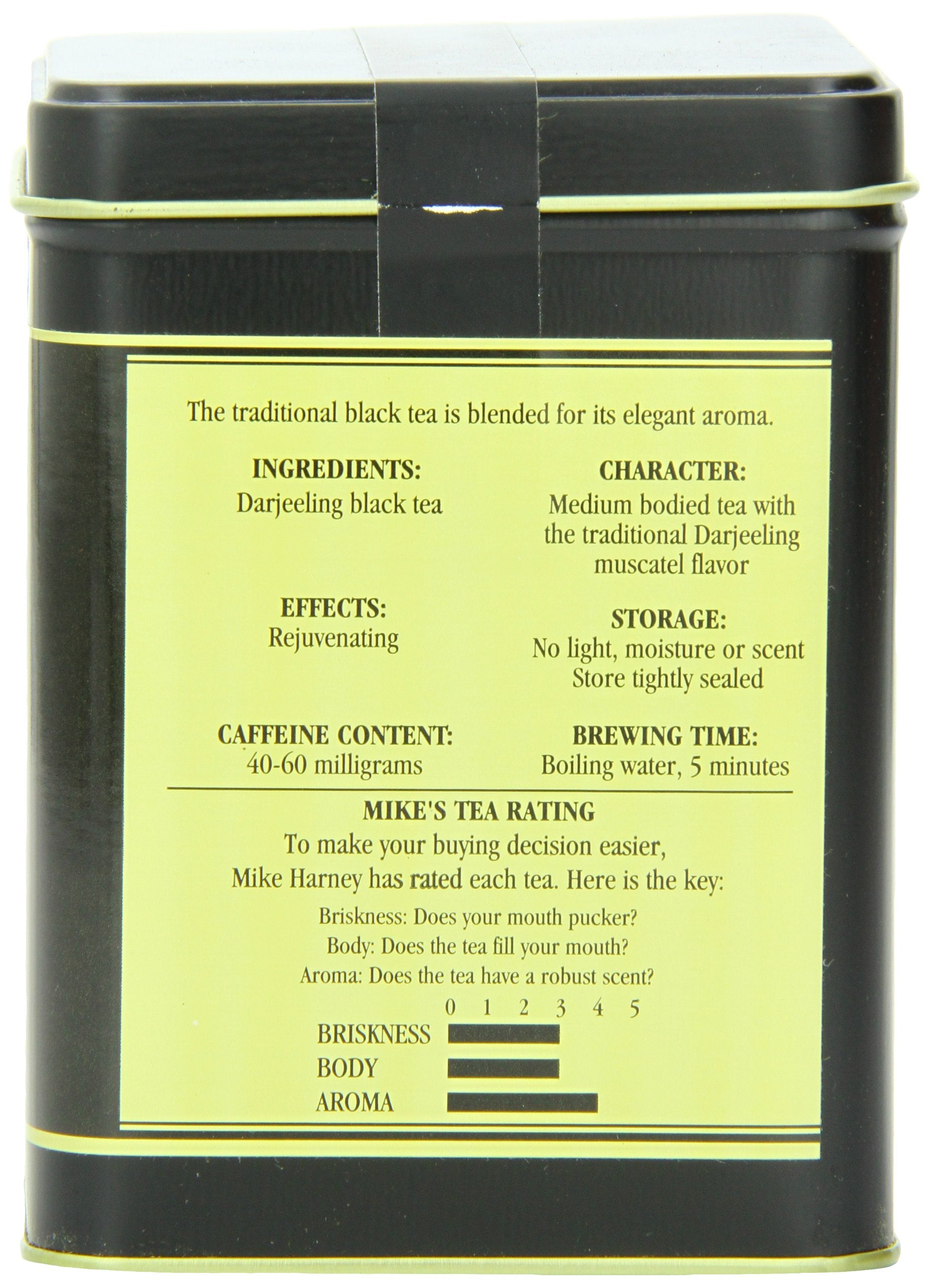Harney & Sons loose leaf close-up revealing whole leaves and bright aroma, highlights quality