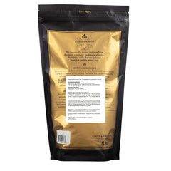 Harney & Sons sachet close-up revealing whole leaf tea for fuller flavor