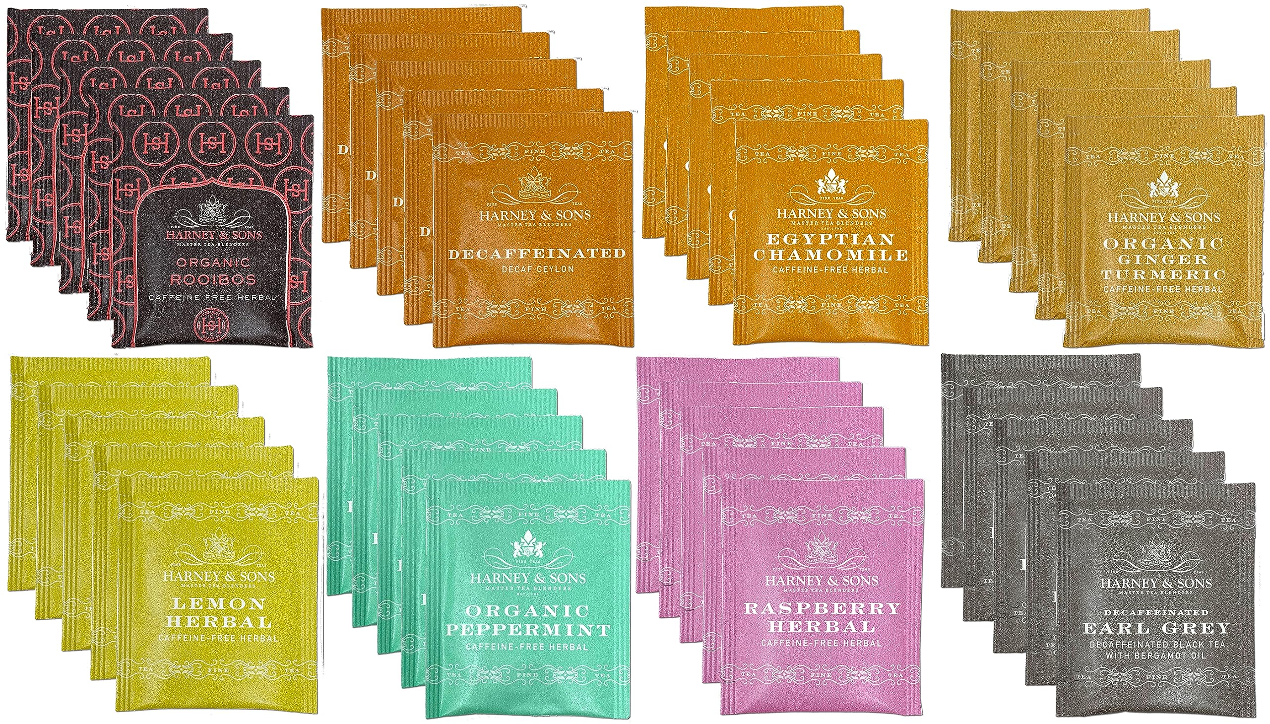 Harney & Sons front packaging showing assortment and gifting appeal