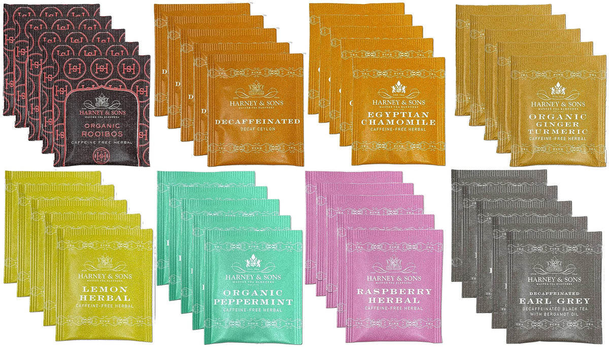 Harney & Sons front packaging showing assortment and gifting appeal