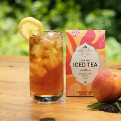 Harney & Sons Indigo Punch carton close-up highlighting vibrant label