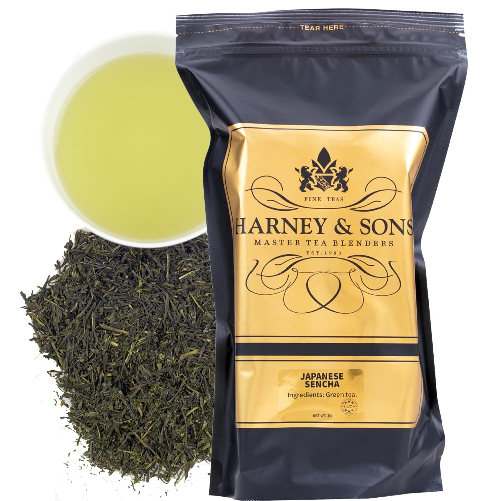 Harney & Sons front pouch showing resealable bag and fresh loose-leaf benefits