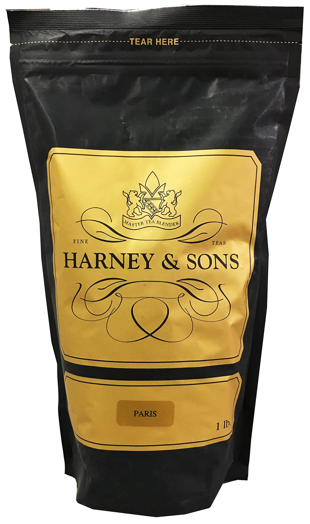 Harney & Sons front packaging showing 16 oz bag and flavor appeal