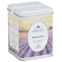 Harney & Sons pyramid sachet close-up showing leaf expansion and flavor release