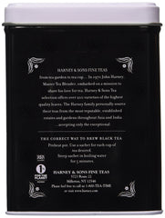 Harney & Sons sachet closeup highlighting single-serve sachet freshness and easy brewing