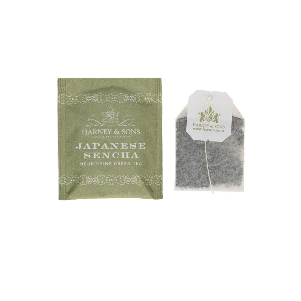 Harney & Sons sencha in a kitchen setting suggesting everyday enjoyment
