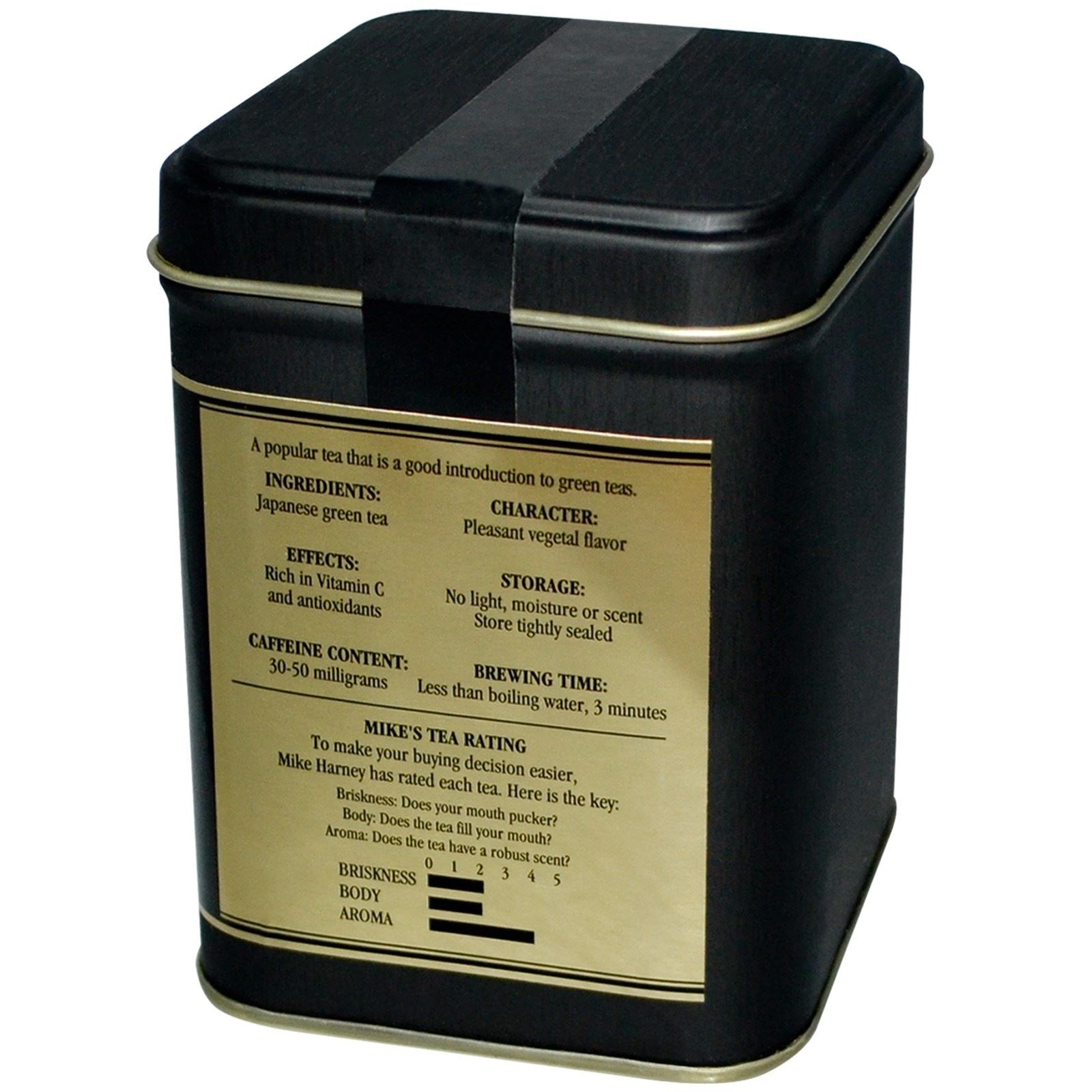 Harney & Sons loose leaf sencha close-up revealing vibrant leaves and fresh aroma