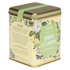 Harney & Sons sachet close-up showing tea blend detail and convenient single-brew benefit