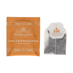 Harney & Sons teabag steep close-up demonstrating rich color and smooth flavor extraction