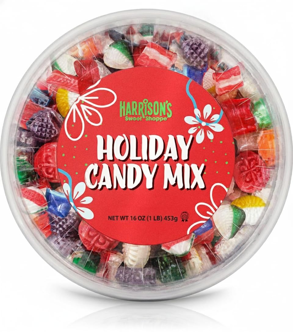 HARRISON'S front packaging tub view showing colorful assortment and gifting appeal