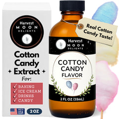 Harvest Moon Delights front packaging showing 2 oz glass bottle and product name benefit clarity
