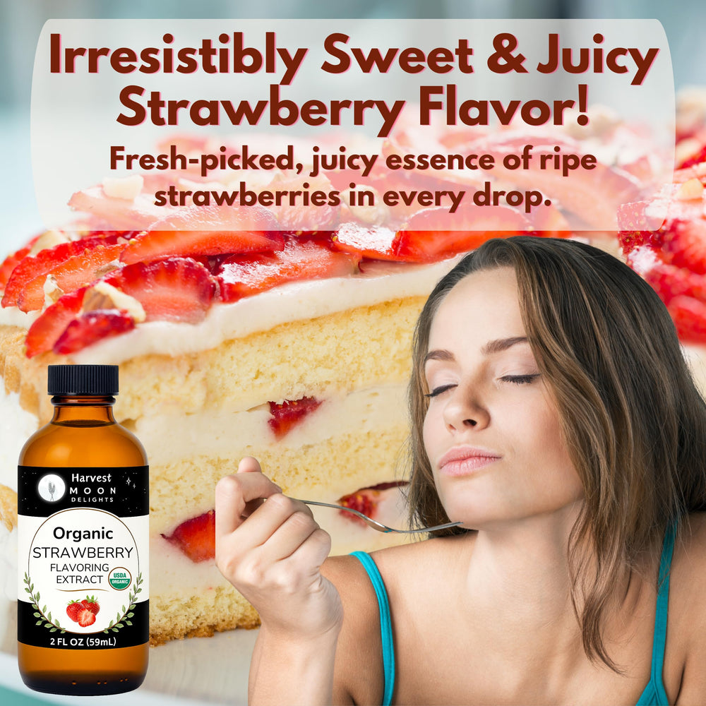 Harvest Moon Delights added to homemade ice cream for rich strawberry taste