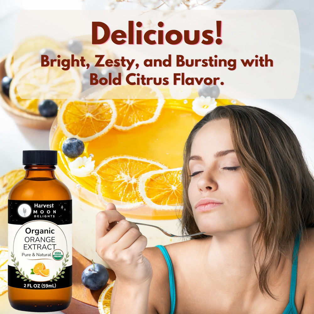 Harvest Moon Delights bottle on kitchen counter suggesting pantry-ready convenience benefit