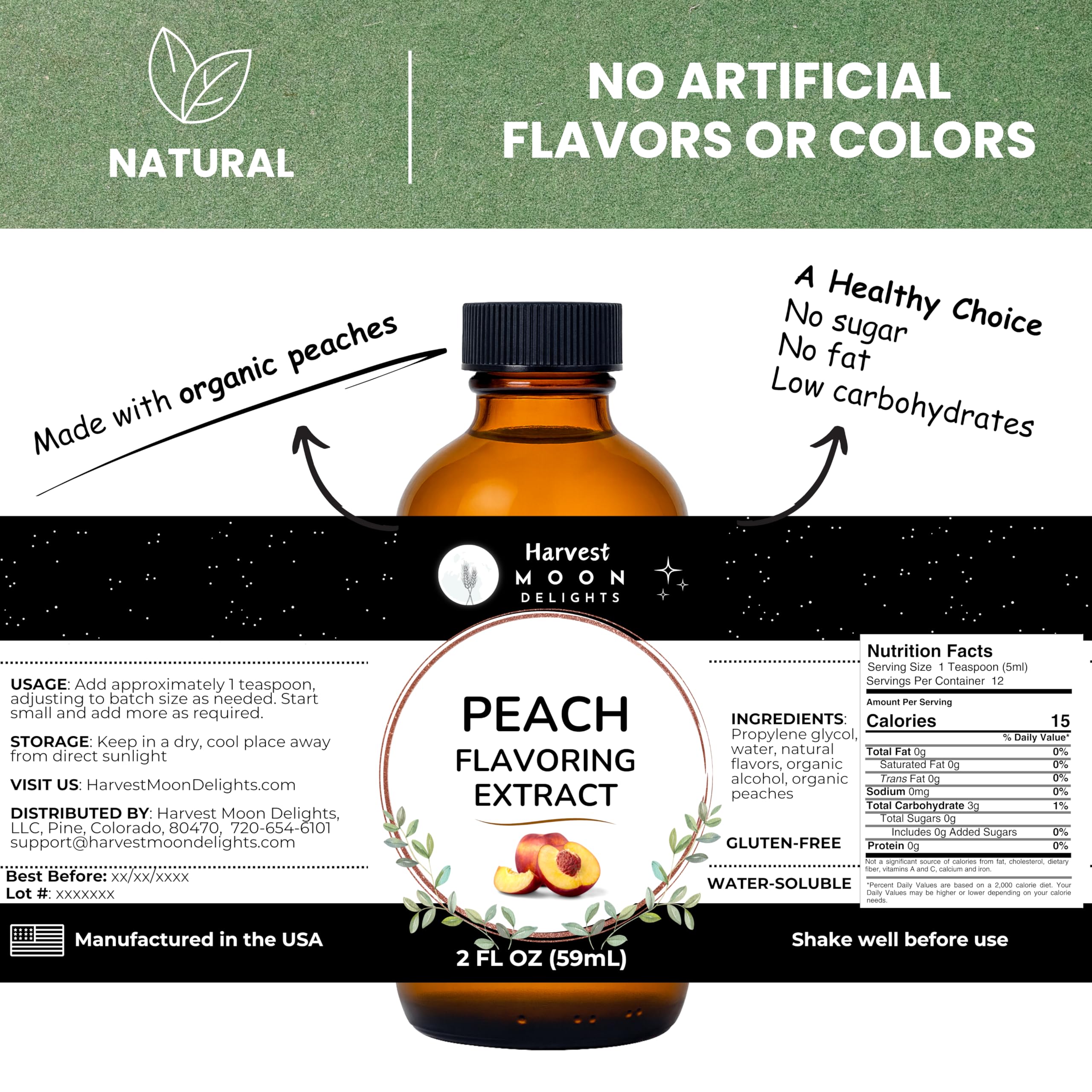 Harvest Moon Delights close-up of extract texture highlighting concentrated peach aroma