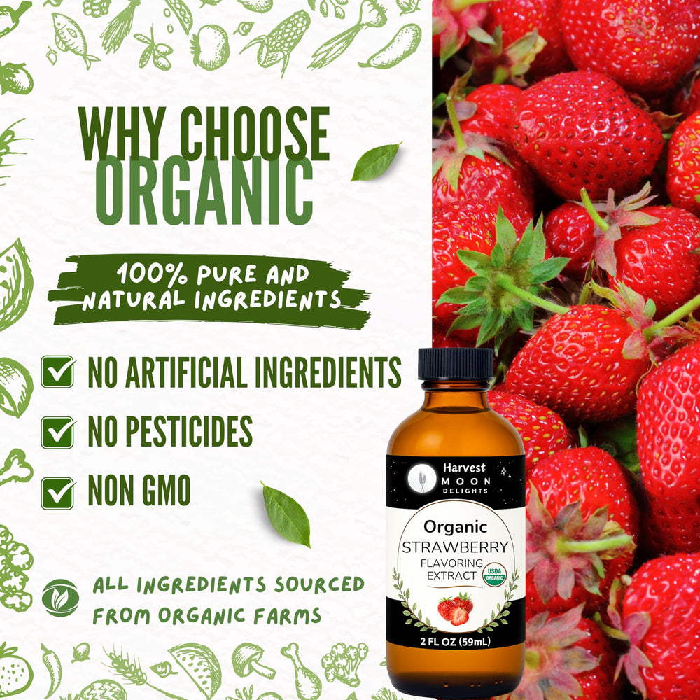 Harvest Moon Delights used in strawberry frosting showing vibrant color and aroma