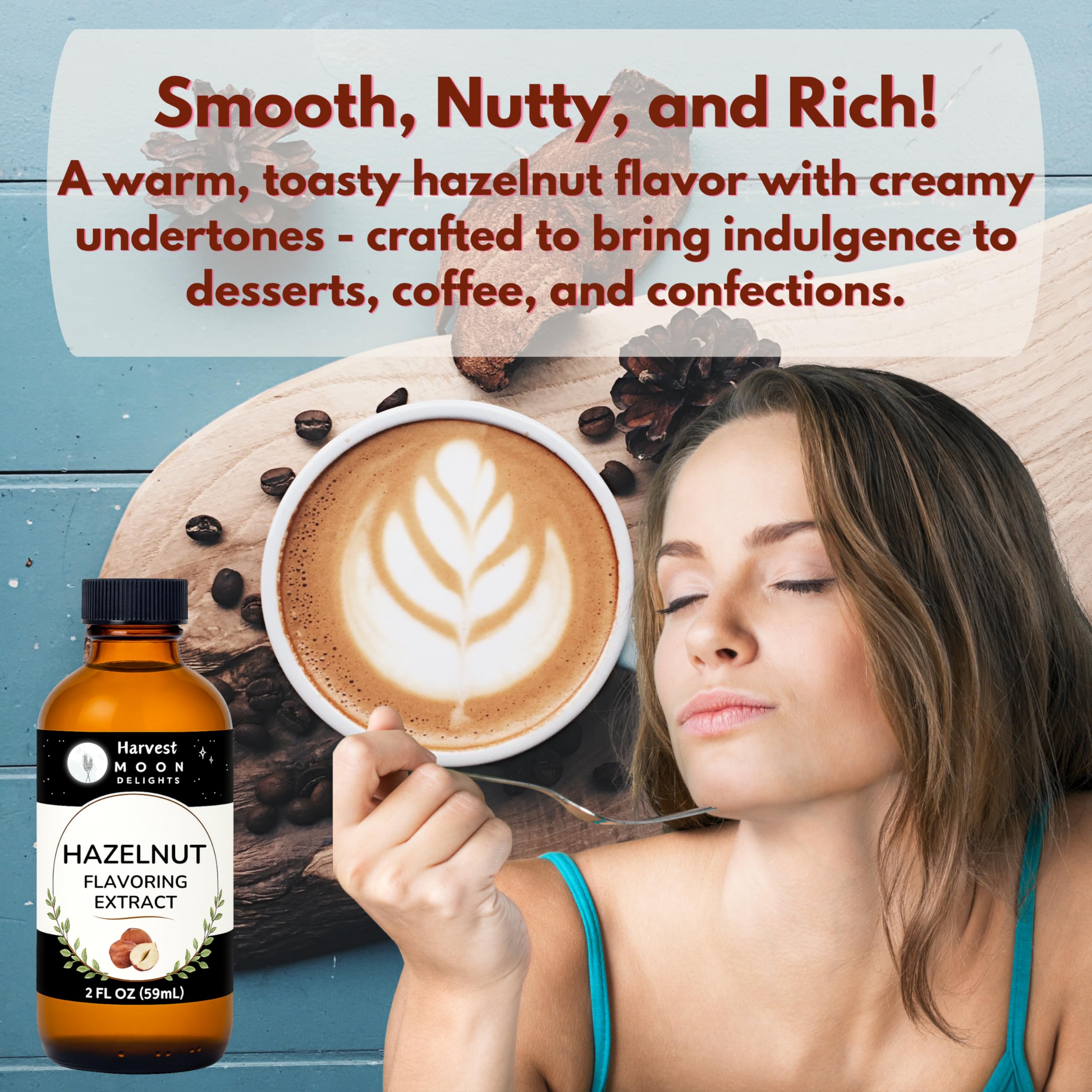 Harvest Moon Delights used in cupcake batter and frosting, adds rich nutty flavor