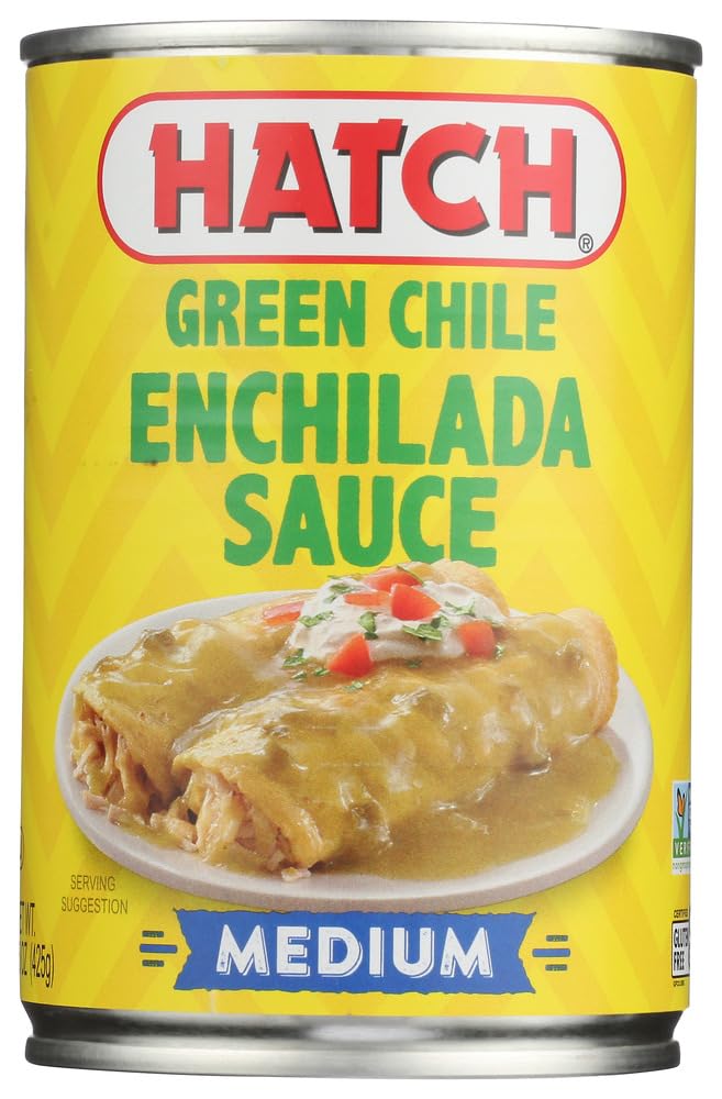 Hatch Chile Company front jar showing label and 15oz size, highlights authentic Hatch flavor