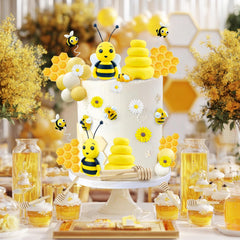 HAVAGDTM toppers on cupcakes showing visual impact and easy party styling