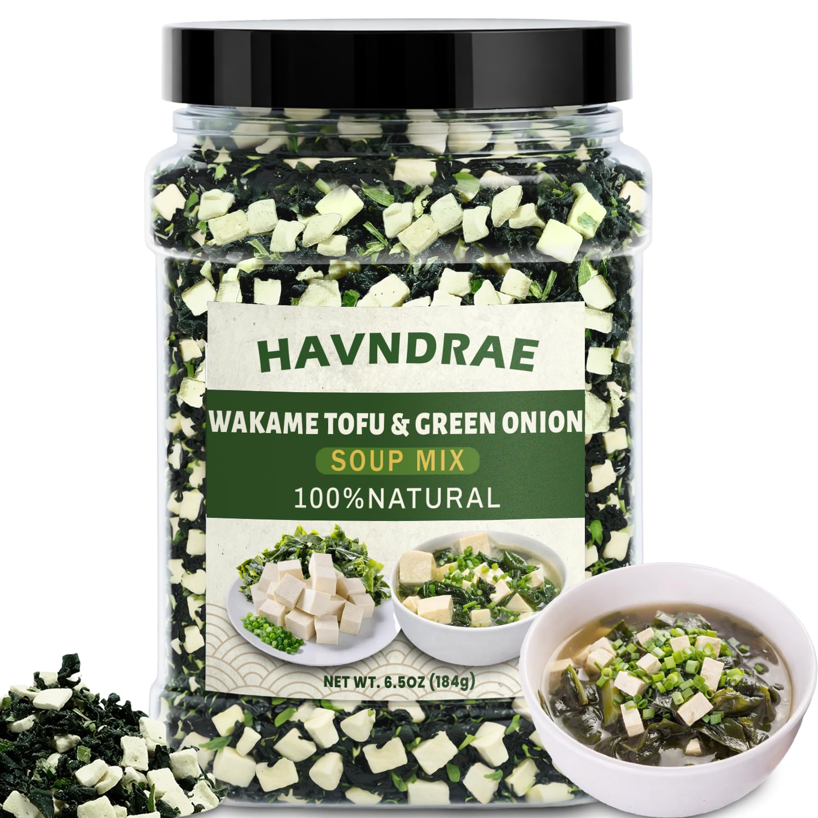 HAVNDRAE front jar label displaying product and benefits