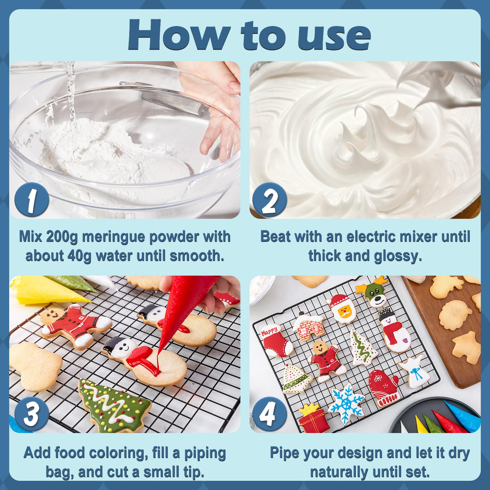 HAVNDRAE assembling gingerbread house with sturdy meringue hold