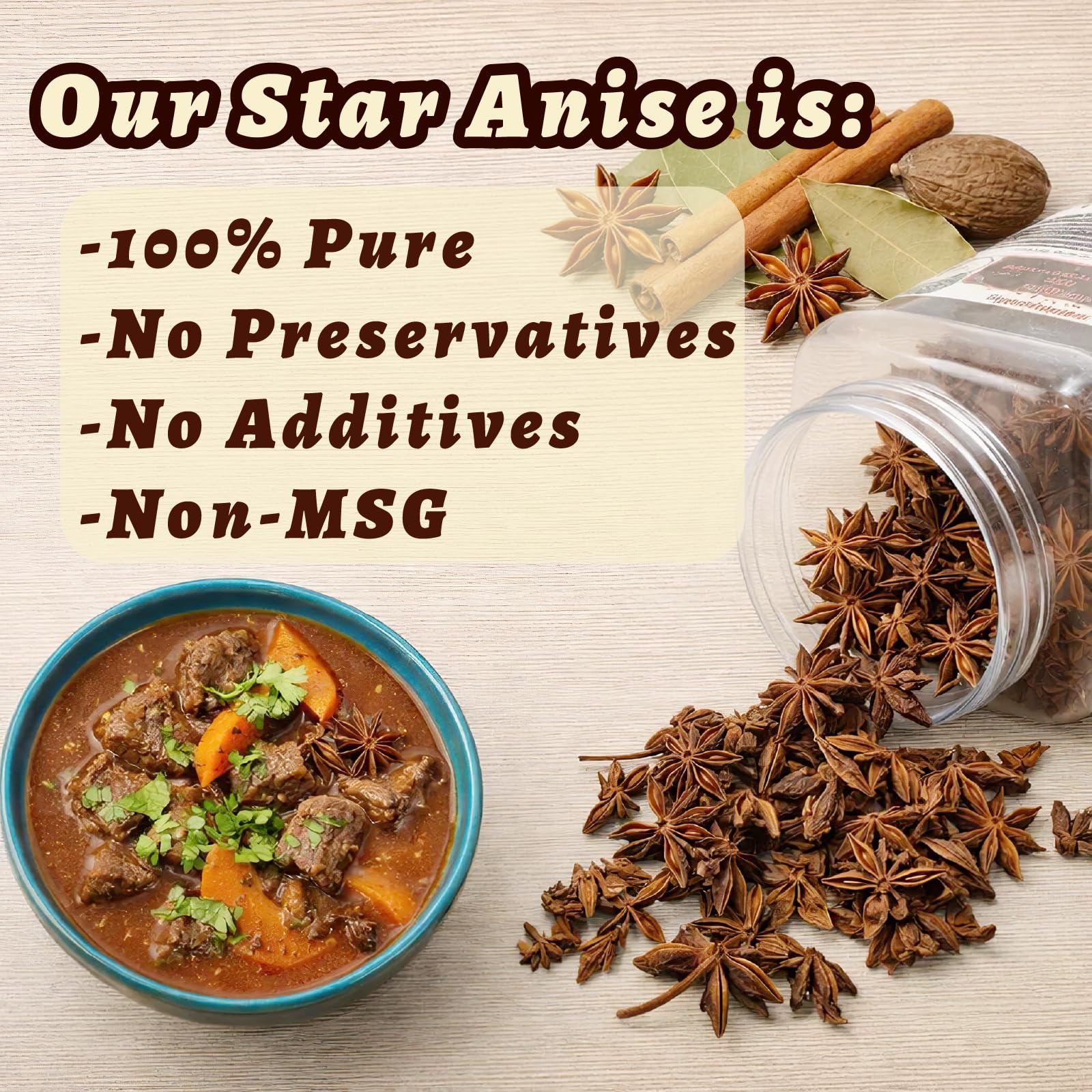 HAVNDRAE star anise steeping in cup creating fragrant herbal tea benefit