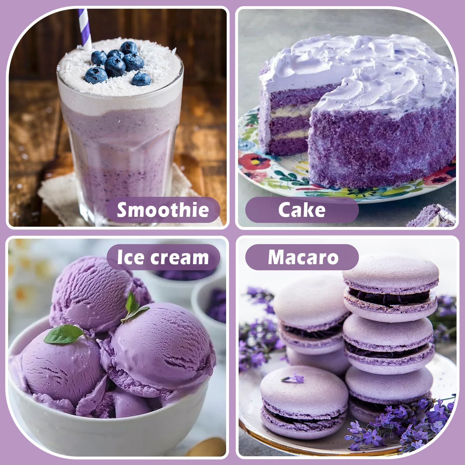HAVNDRAE vibrant ube cakes showcasing natural color and baking use