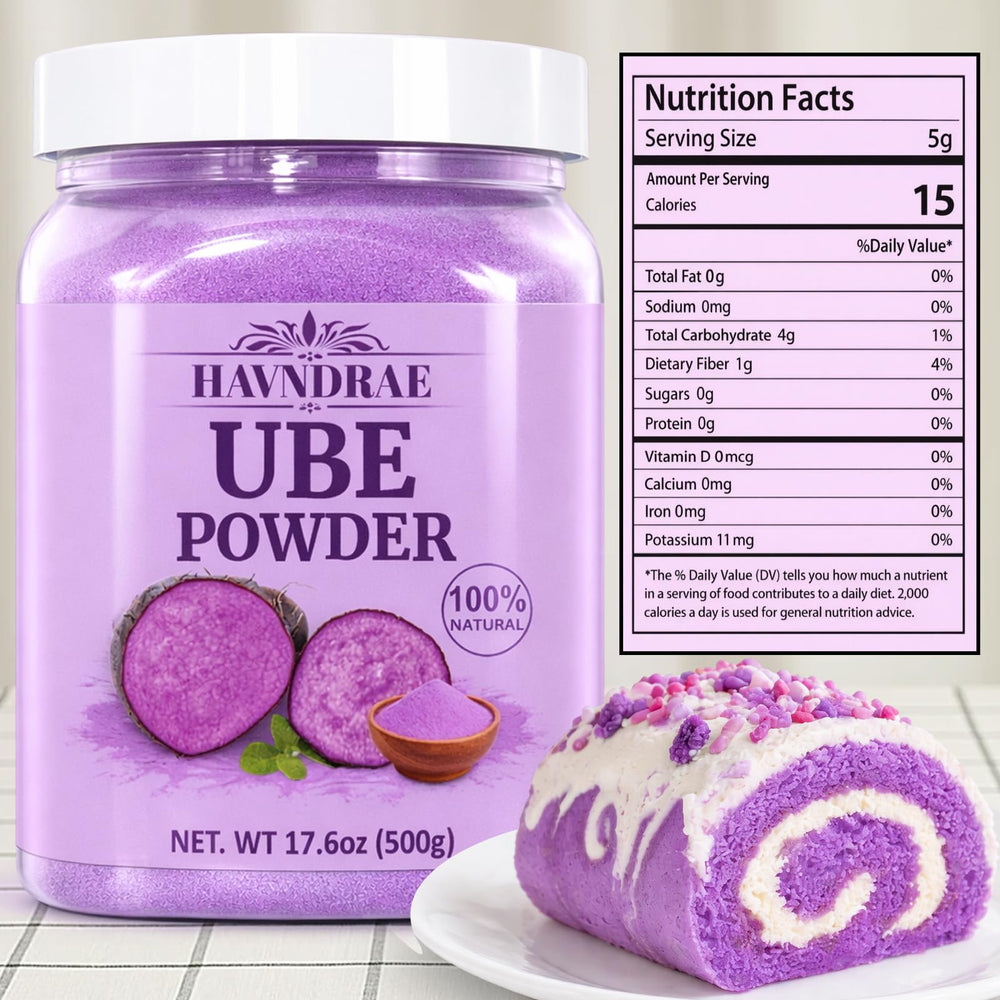 HAVNDRAE open jar with spoonful of powder showing easy scooping benefit