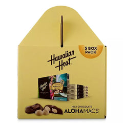 Hawaiian Host close-up of a single macadamia nut — highlights premium buttery texture