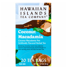 HAWAIIAN ISLANDS TEA COMPANY front packaging showing box design and 20 tea bags