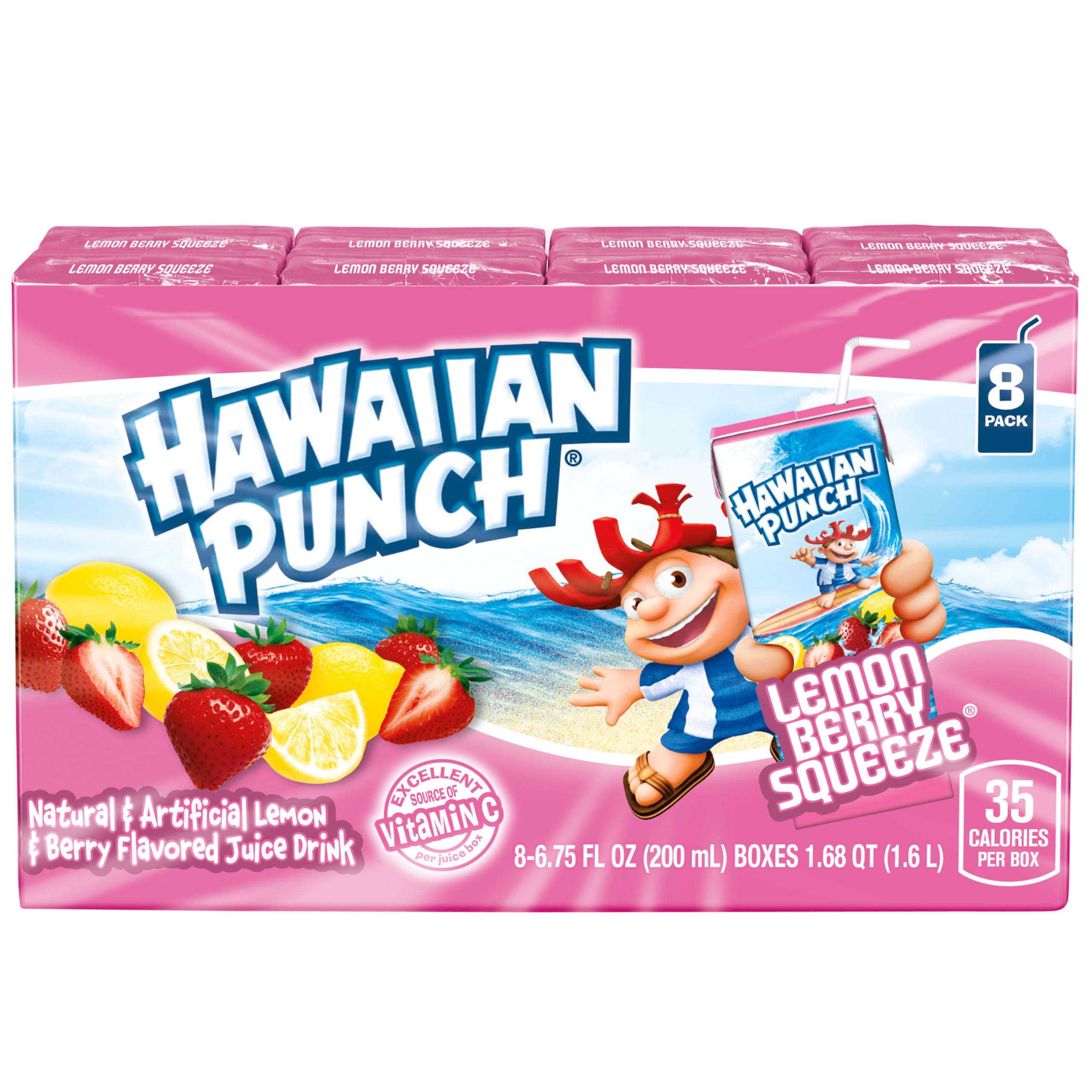 HAWAIIAN PUNCH close-up of liquid color and texture highlighting smooth, fruity sip