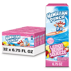HAWAIIAN PUNCH front packaging showing Lemon Berry Squeeze for portable refreshment