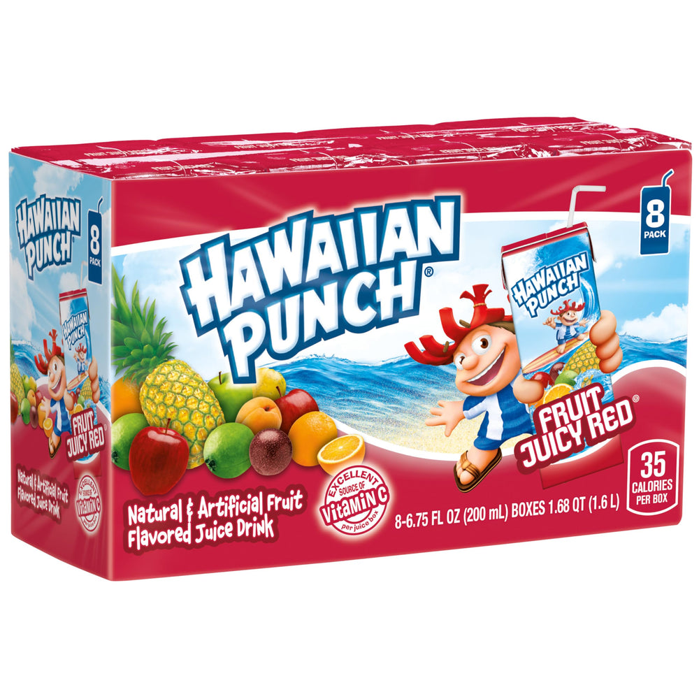 HAWAIIAN PUNCH inside a lunchbox demonstrating easy packing and kid-friendly portioning