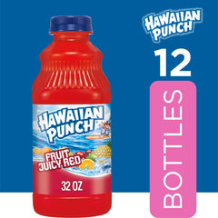 HAWAIIAN PUNCH close-up of rich red texture showing fresh-looking fruit color