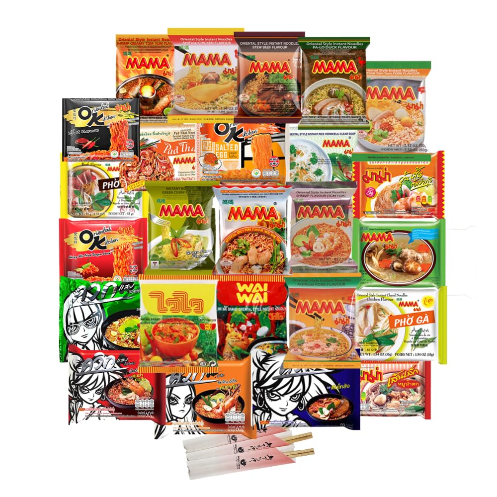 HCG front packaging showing mixed Thai noodles and variety benefits
