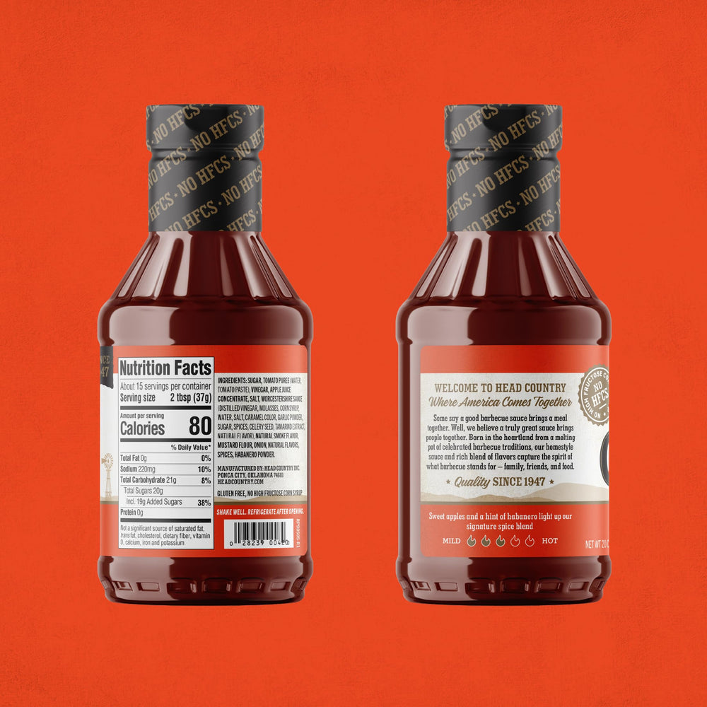 Head Country apples and habanero peppers highlighting natural flavors