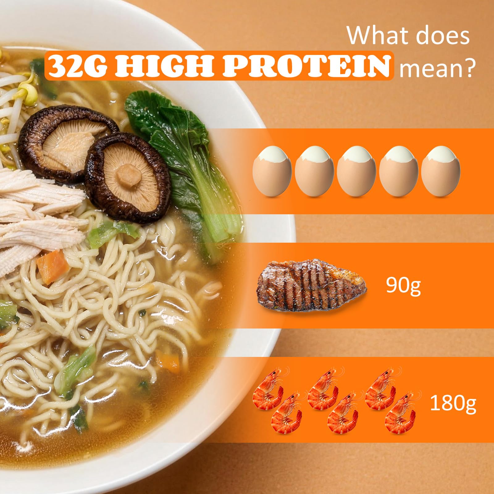 HealSpot ramen served in bowl with chopsticks, fast satisfying meal