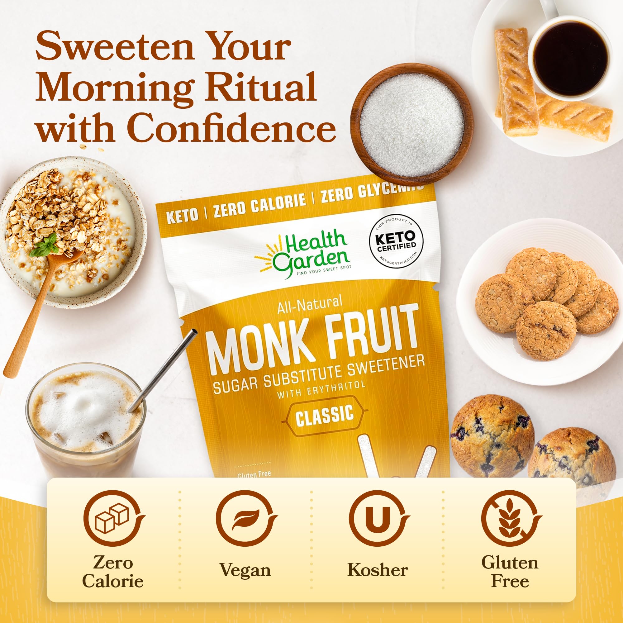 Health Garden close-up of granule texture for consistent baking performance