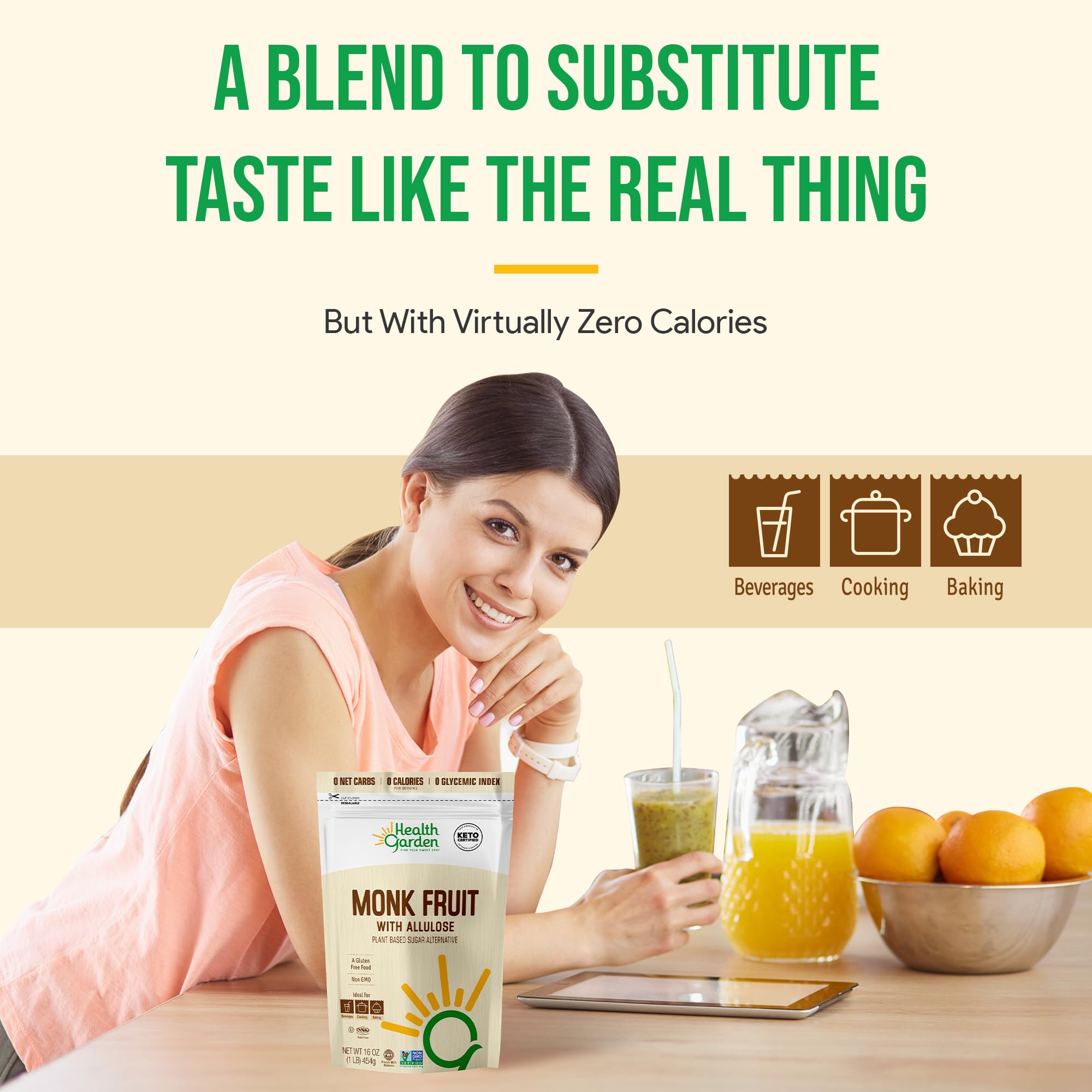 Health Garden pouch open pouring powder for convenient use