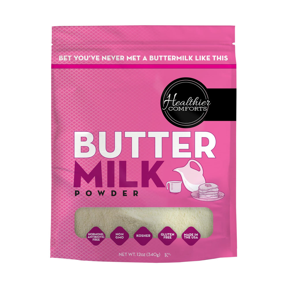 Healthier Comforts front packaging shows product and benefits