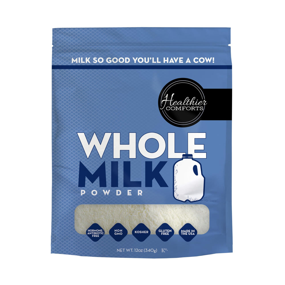 Healthier Comforts front packaging showing label benefits and shelf-stable convenience