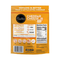 Healthier Comforts open resealable pouch displaying easy storage and portion control